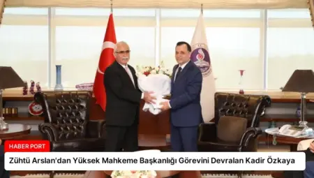 Zühtü Arslan’dan Yüksek Mahkeme Başkanlığı Görevini Devralan Kadir Özkaya