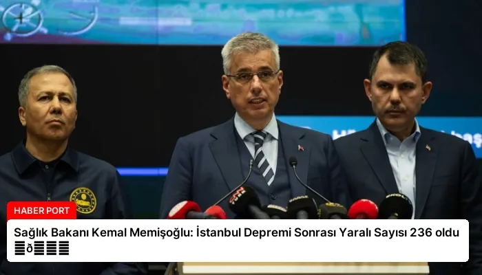 Sağlık Bakanı Kemal Memişoğlu: İstanbul Depremi Sonrası Yaralı Sayısı 236 oldu ⏬👇