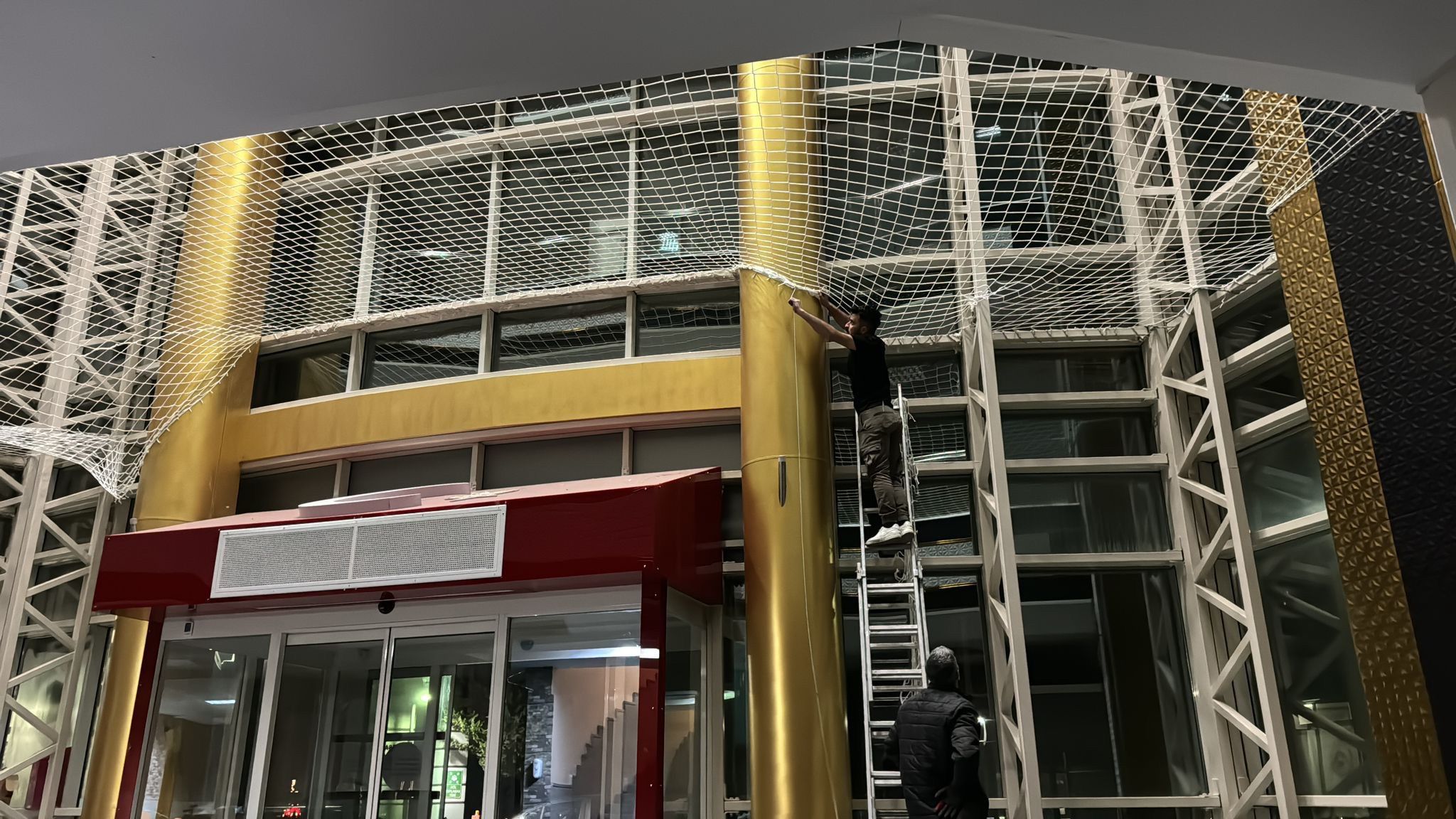 Spor ve İnşaat Alanları için Örgü File