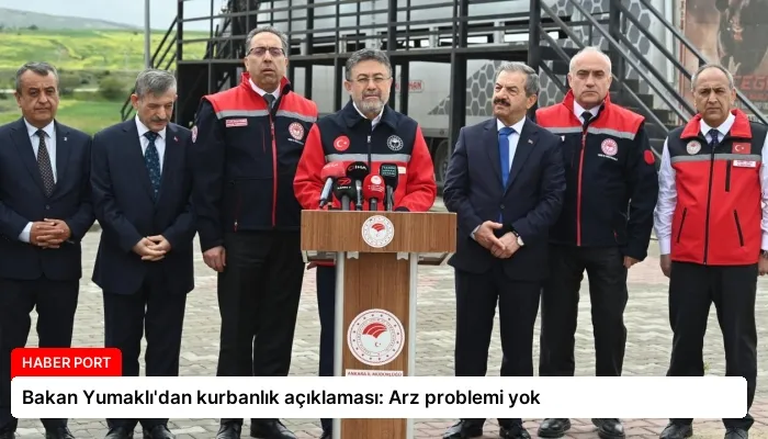 Bakan Yumaklı’dan kurbanlık açıklaması: Arz problemi yok