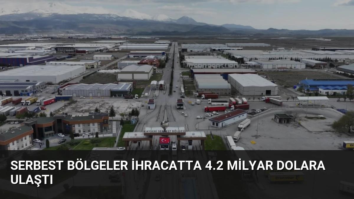 Serbest Bölgeler İhracatta 4.2 Milyar Dolara Ulaştı