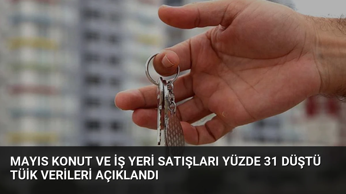 Mayıs Konut ve İş Yeri Satışları Yüzde 31 Düştü TÜİK Verileri Açıklandı