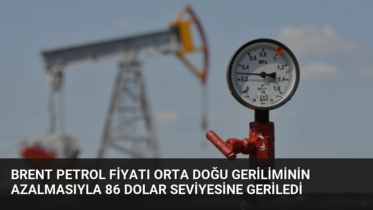 Brent Petrol Fiyatı Orta Doğu Geriliminin Azalmasıyla 86 Dolar Seviyesine Geriledi