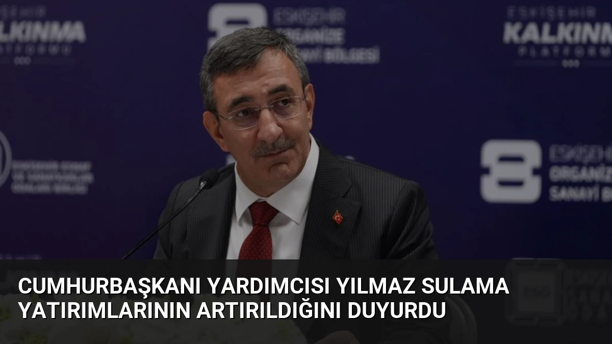 Cumhurbaşkanı Yardımcısı Yılmaz Sulama Yatırımlarının Artırıldığını Duyurdu