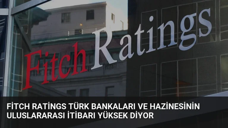 Fitch Ratings Türk Bankaları ve Hazinesinin Uluslararası İtibarı Yüksek Diyor