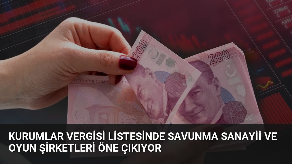 Kurumlar Vergisi Listesinde Savunma Sanayii ve Oyun Şirketleri Öne Çıkıyor