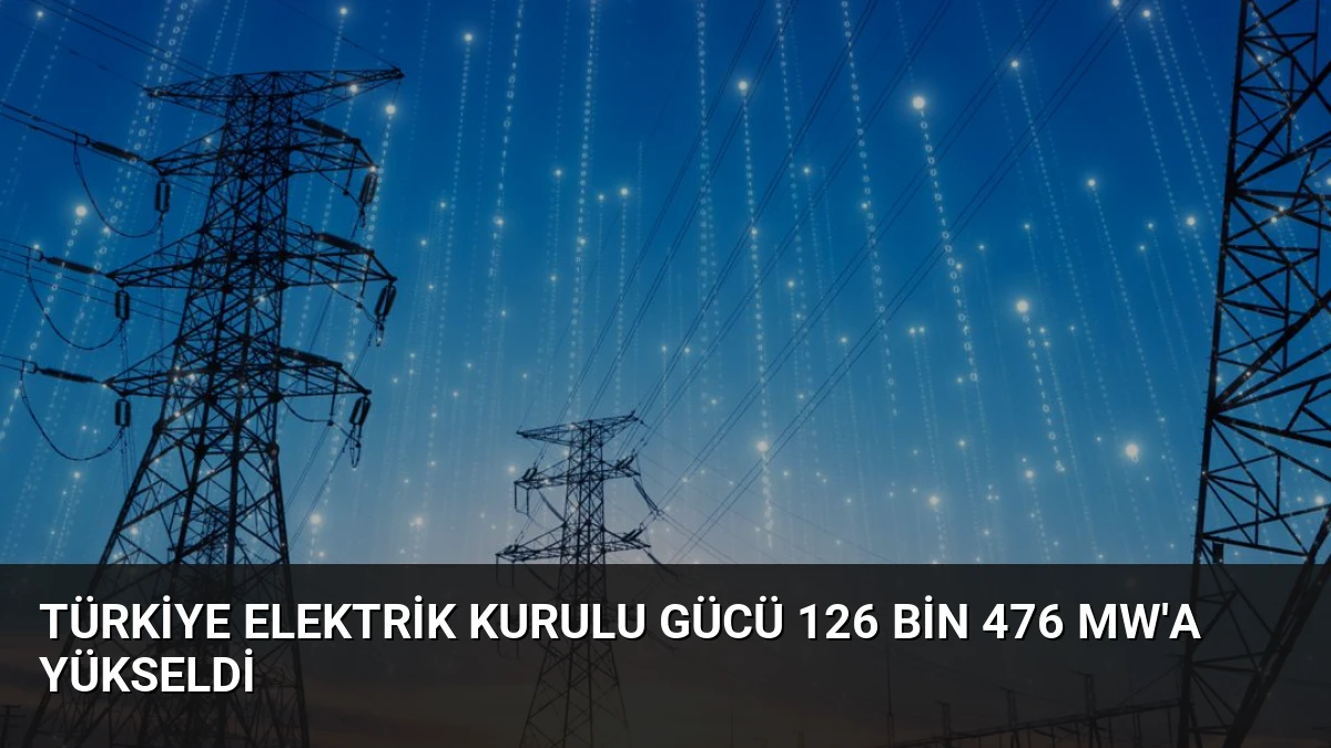 Türkiye Elektrik Kurulu Gücü 126 Bin 476 MW’a Yükseldi