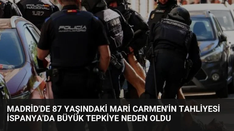 Madrid’de 87 Yaşındaki Mari Carmen’in Tahliyesi İspanya’da Büyük Tepkiye Neden Oldu