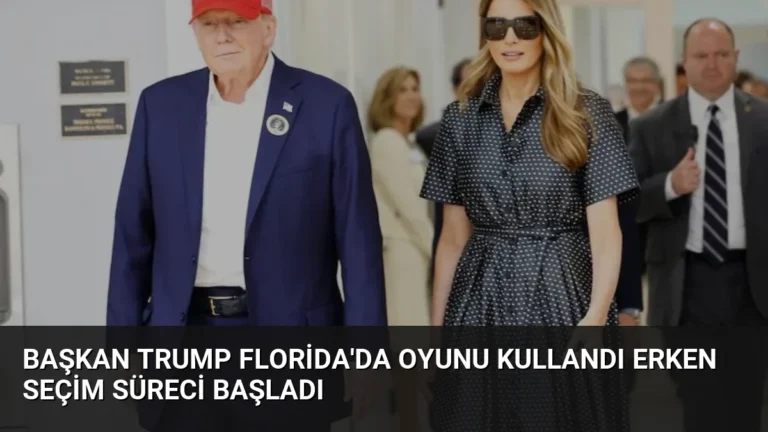 Başkan Trump Florida’da oyunu kullandı erken seçim süreci başladı