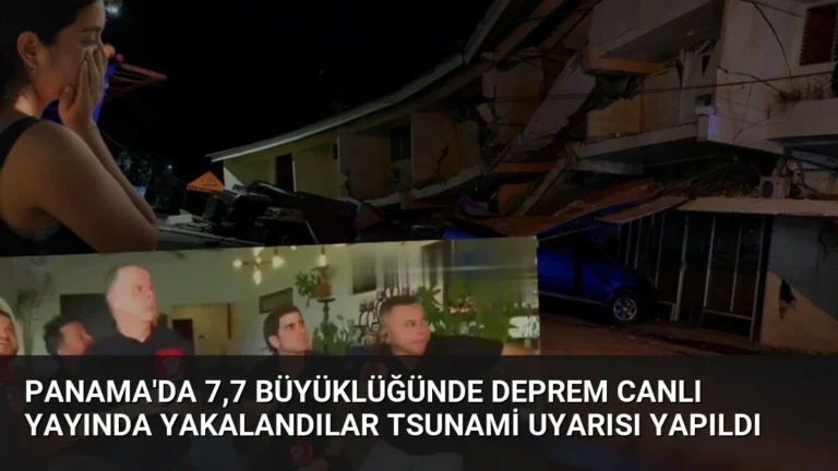 Panama’da 7,7 Büyüklüğünde Deprem Canlı Yayında Yakalandılar Tsunami Uyarısı Yapıldı